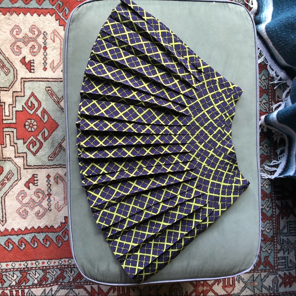 Vintage plaid tennis school girl skirt